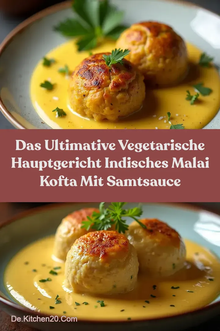 Das Ultimative Vegetarische Hauptgericht Indisches Malai Kofta mit SamtSauce