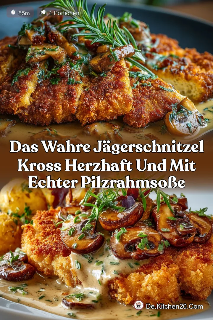 Das Wahre J&auml;gerschnitzel Kross Herzhaft und mit echter Pilzrahmso&szlig;e