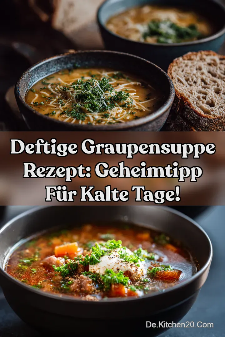 Deftige Graupensuppe Rezept: Geheimtipp f&uuml;r kalte Tage!