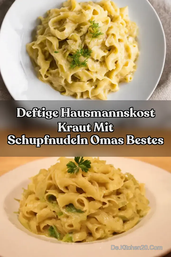 Deftige Hausmannskost Kraut mit Schupfnudeln Omas Bestes