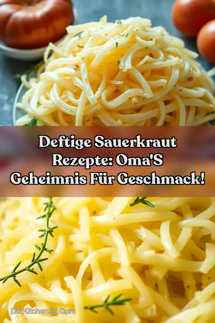 Deftige Sauerkraut Rezepte: Oma s Geheimnis f&uuml;r Geschmack!