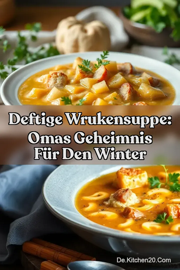 Deftige Wrukensuppe: Omas Geheimnis f&uuml;r den Winter