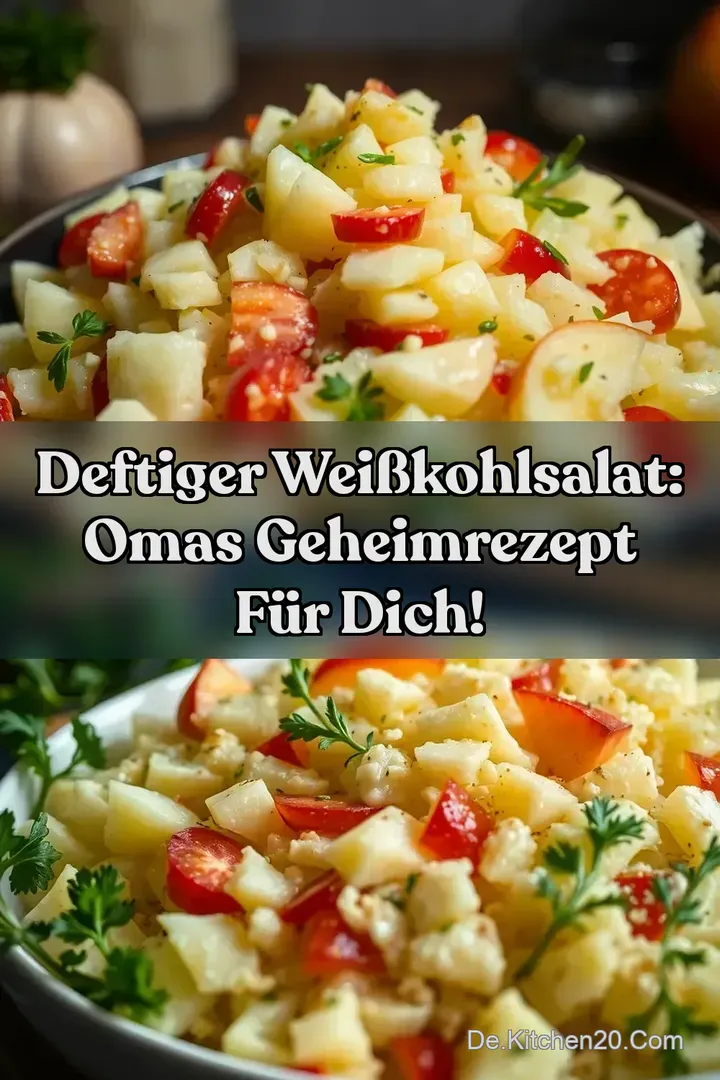 Deftiger Wei&szlig;kohlsalat: Omas Geheimrezept f&uuml;r Dich!