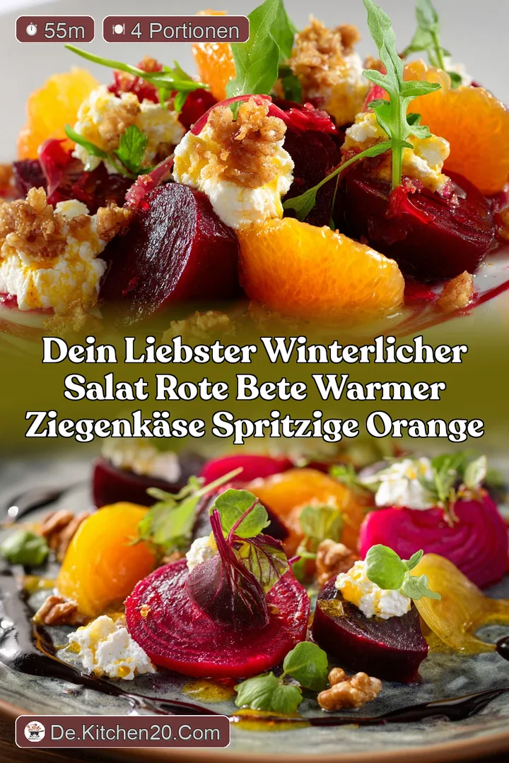 Dein liebster Winterlicher Salat Rote Bete warmer Ziegenk&auml;se spritzige Orange