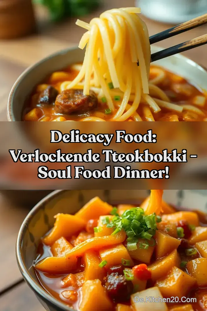 Delicacy Food: Verlockende Tteokbokki - Soul Food Dinner!