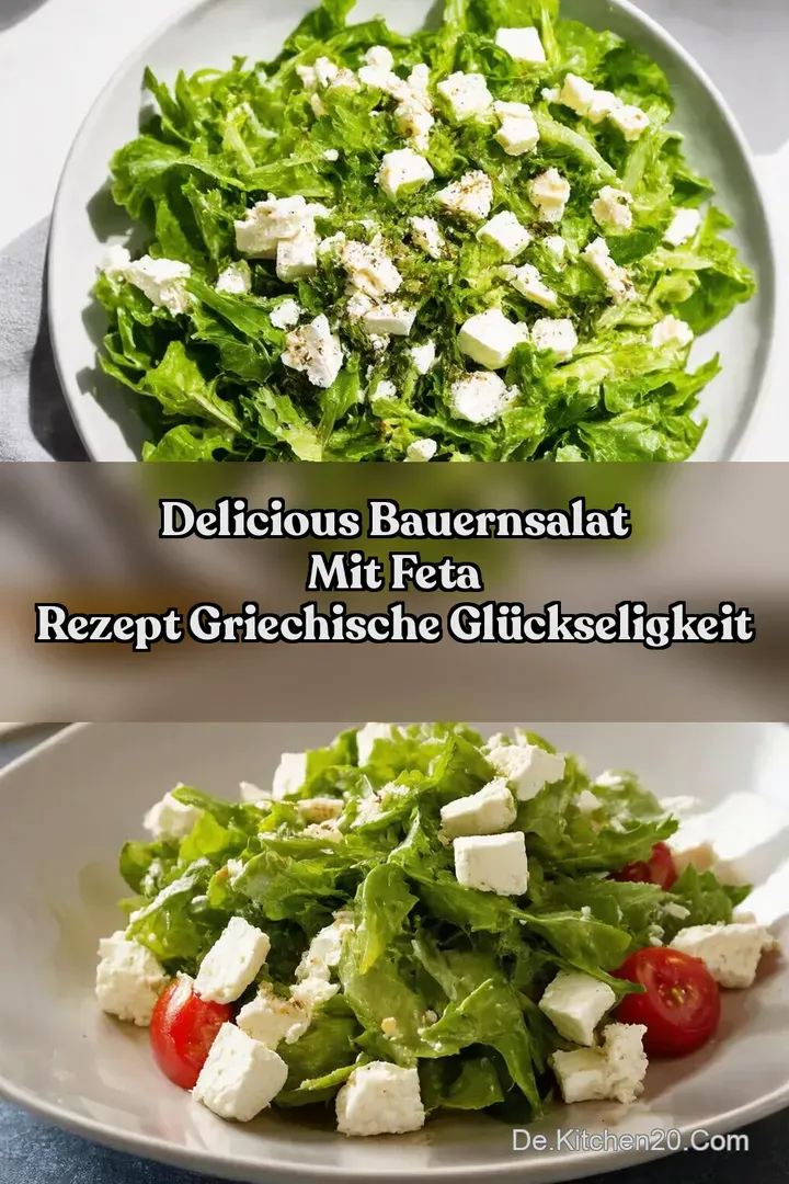 Delicious Bauernsalat mit Feta Rezept Griechische Gl&uuml;ckseligkeit