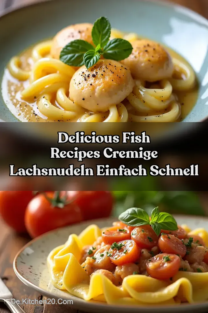 Delicious Fish Recipes Cremige Lachsnudeln Einfach Schnell