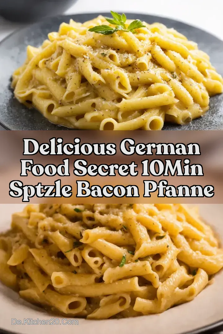 Delicious German Food Secret 10Min Sptzle Bacon Pfanne