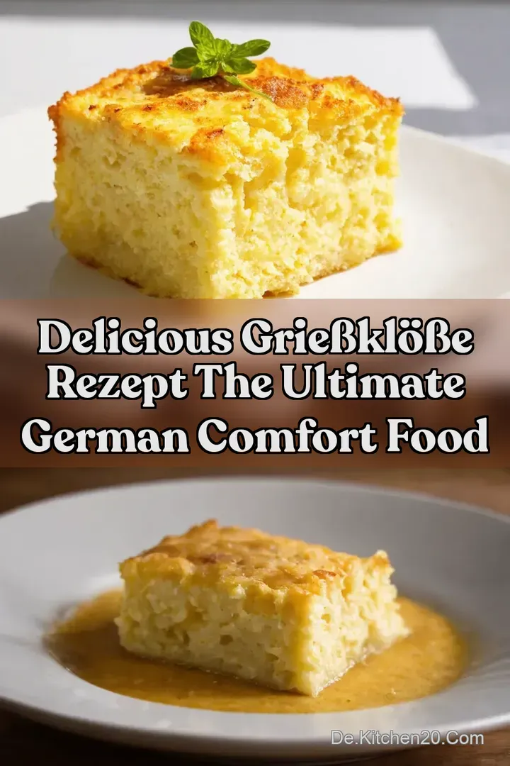 Delicious Grie&szlig;kl&ouml;&szlig;e Rezept The Ultimate German Comfort Food