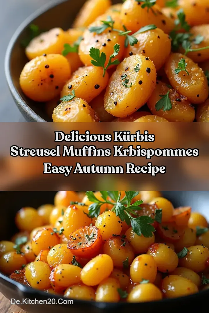 Delicious K&uuml;rbis Streusel Muffins Krbispommes Easy Autumn Recipe
