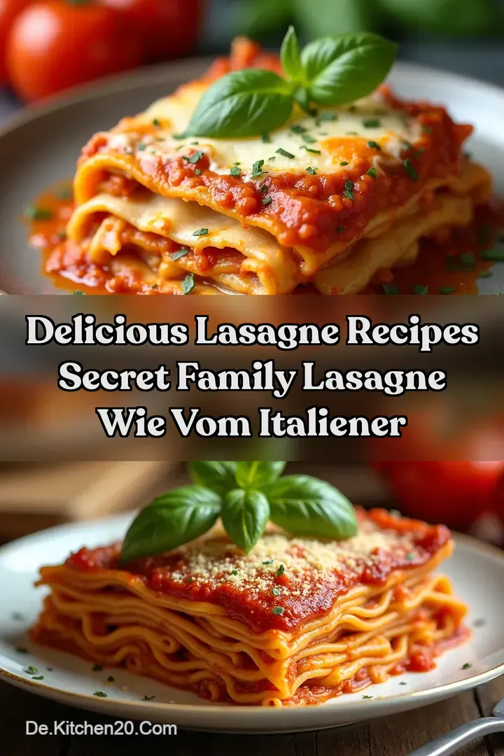 Delicious Lasagne Recipes Secret Family Lasagne wie vom Italiener
