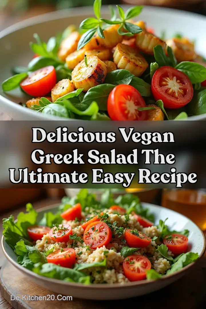 Delicious Vegan Greek Salad The Ultimate Easy Recipe