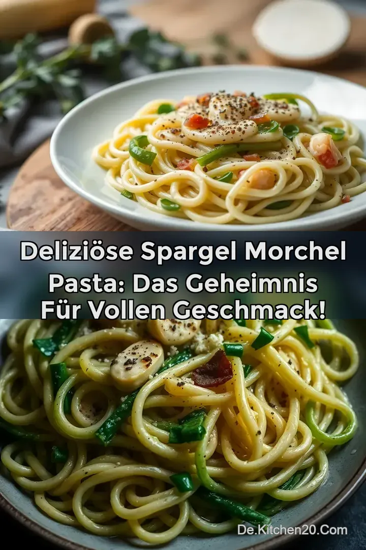 Delizi&ouml;se Spargel Morchel Pasta: Das Geheimnis f&uuml;r vollen Geschmack!