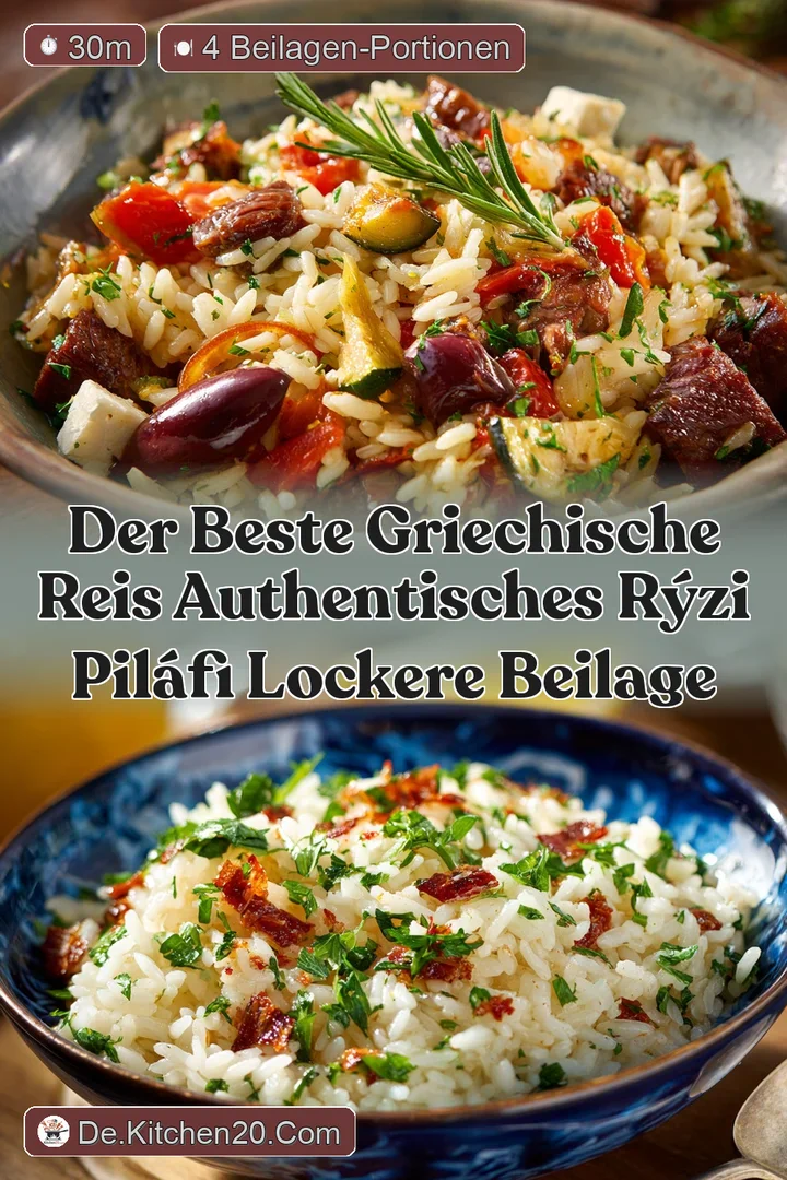 Der beste Griechische Reis Authentisches R&yacute;zi Pil&aacute;fi Lockere Beilage