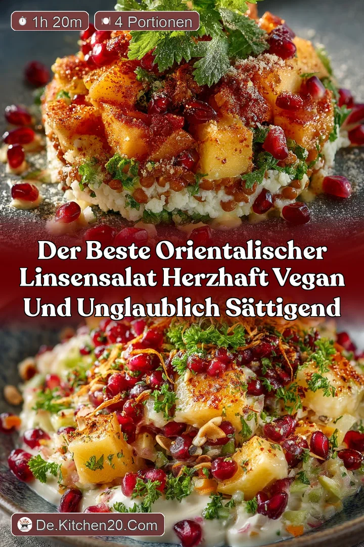 Der beste Orientalischer Linsensalat herzhaft vegan und unglaublich s&auml;ttigend