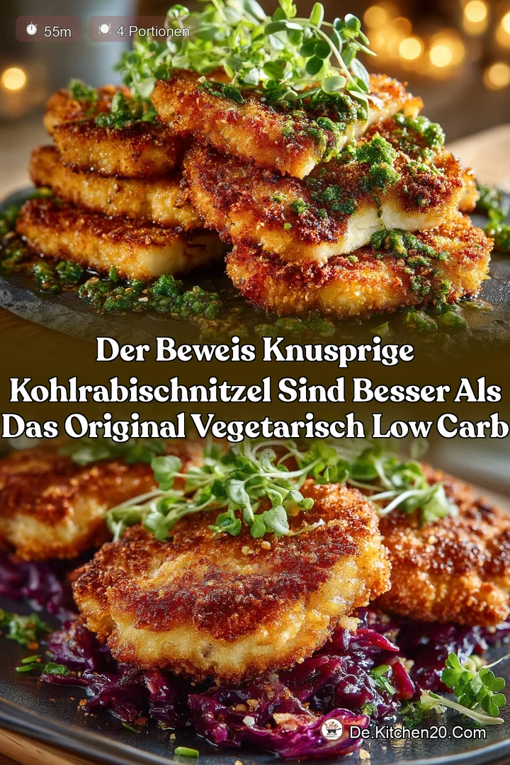 Der Beweis Knusprige Kohlrabischnitzel sind besser als das Original vegetarisch Low Carb