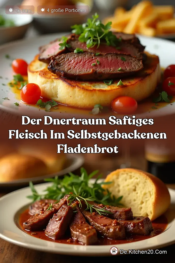 Der DnerTraum Saftiges Fleisch im selbstgebackenen Fladenbrot