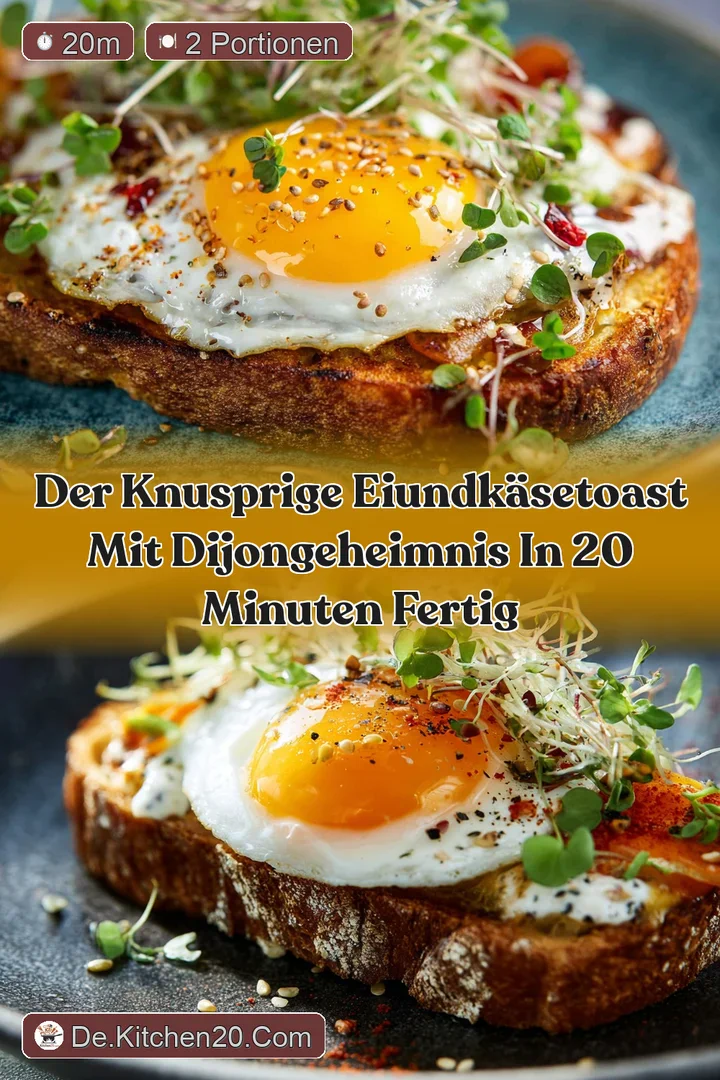 Der knusprige EiundK&auml;seToast mit DijonGeheimnis In 20 Minuten fertig