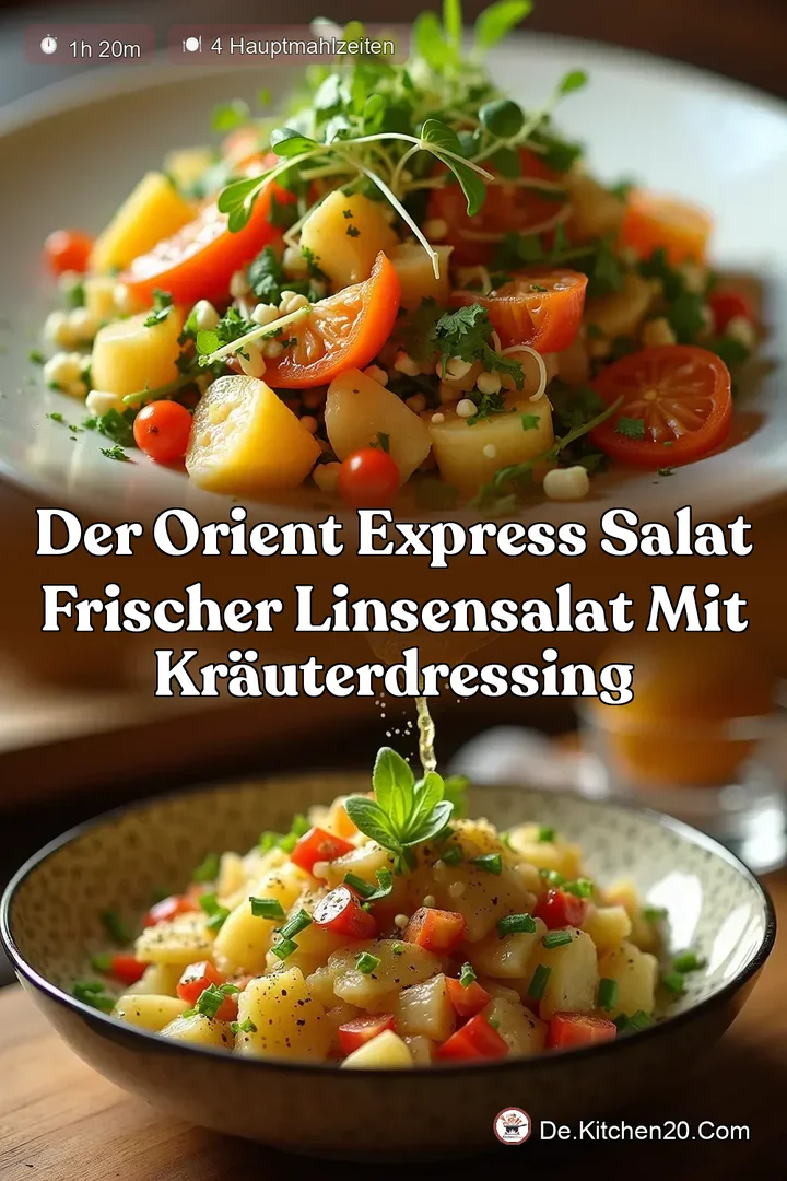 Der Orient Express Salat Frischer Linsensalat mit Kr&auml;uterDressing