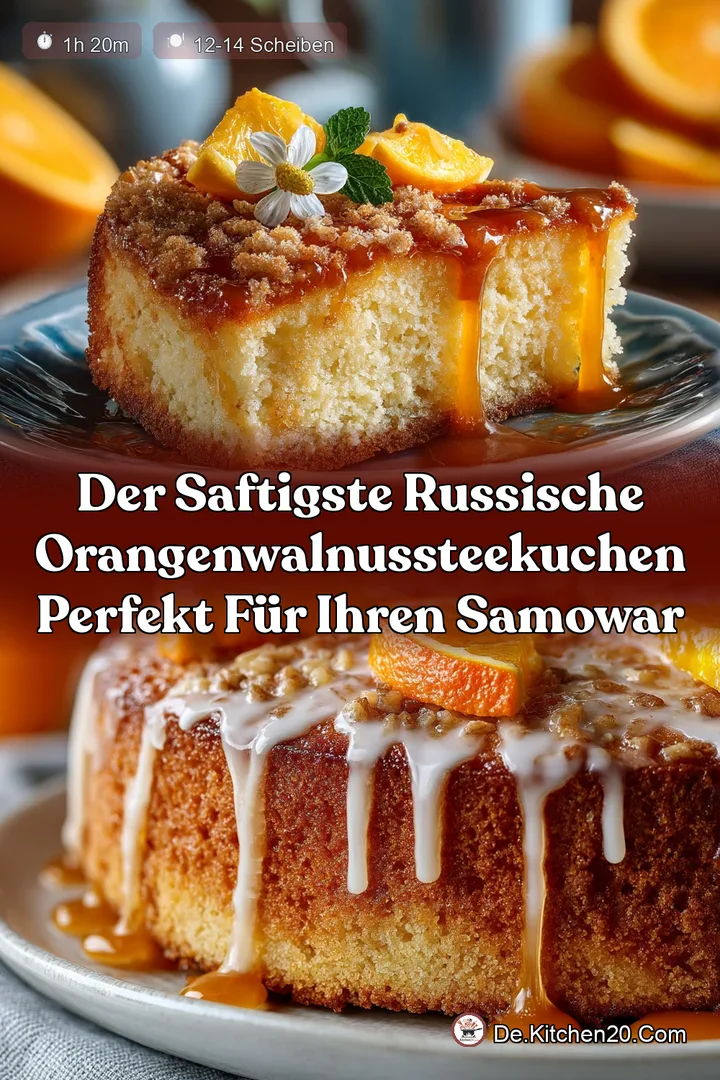 Der saftigste Russische OrangenWalnussTeekuchen perfekt für Ihren Samowar