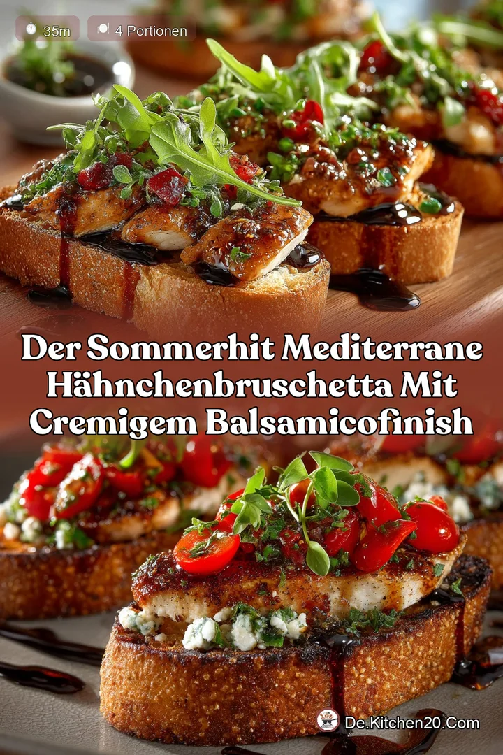 Der SommerHit Mediterrane HähnchenBruschetta mit cremigem BalsamicoFinish