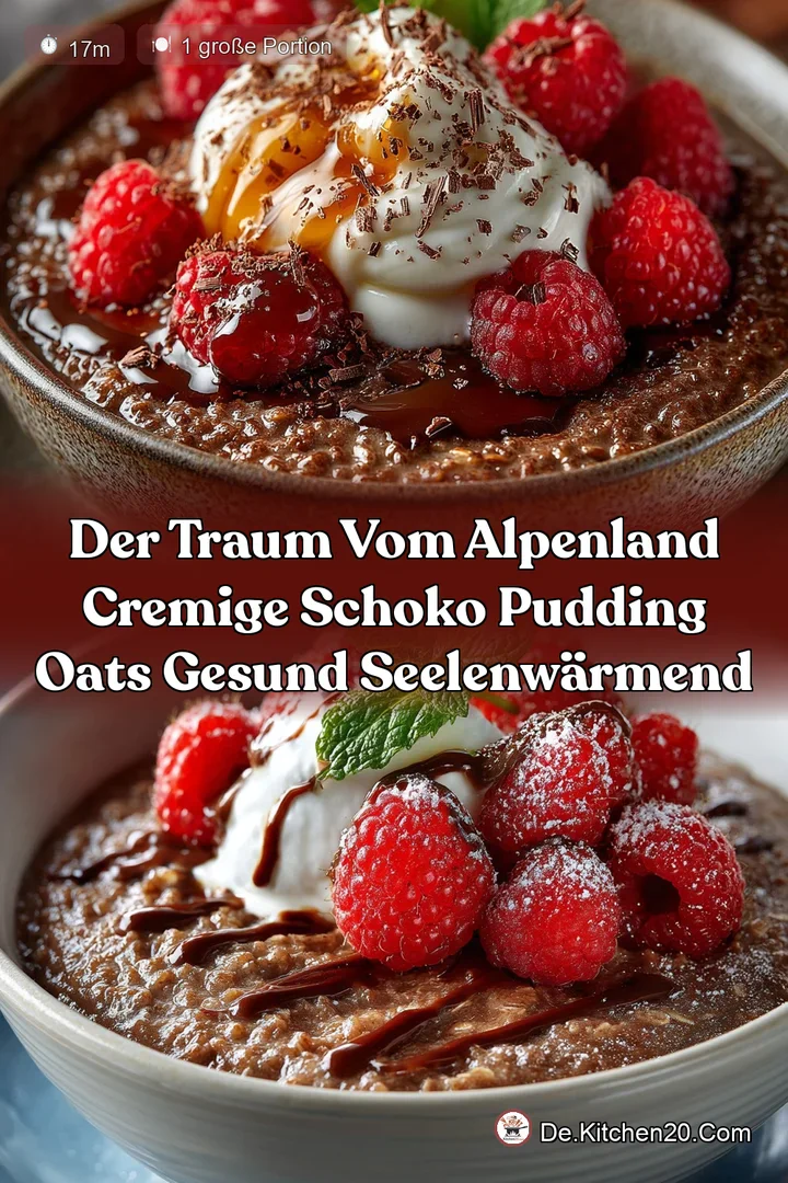Der Traum vom Alpenland Cremige Schoko Pudding Oats Gesund Seelenwärmend
