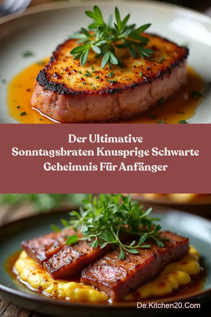 Der Ultimative Sonntagsbraten Knusprige Schwarte Geheimnis für Anfänger