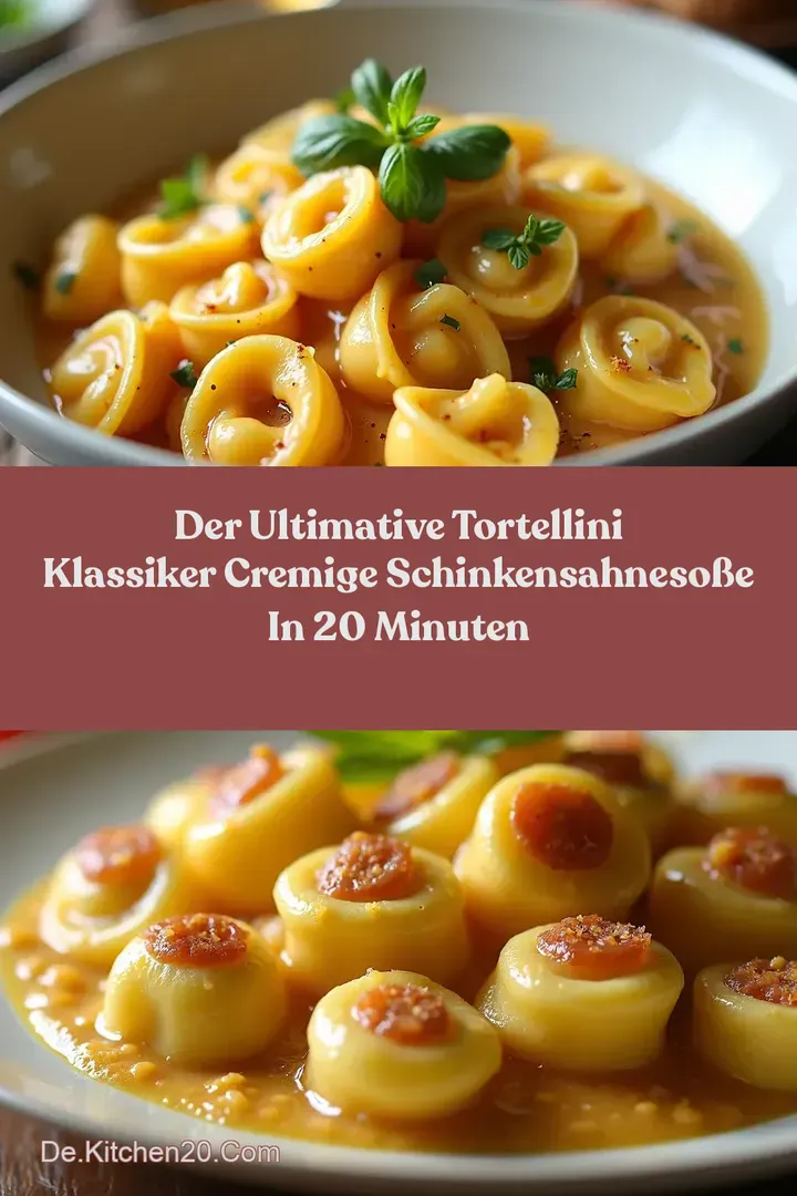 Der Ultimative Tortellini Klassiker Cremige SchinkenSahneSo&szlig;e in 20 Minuten