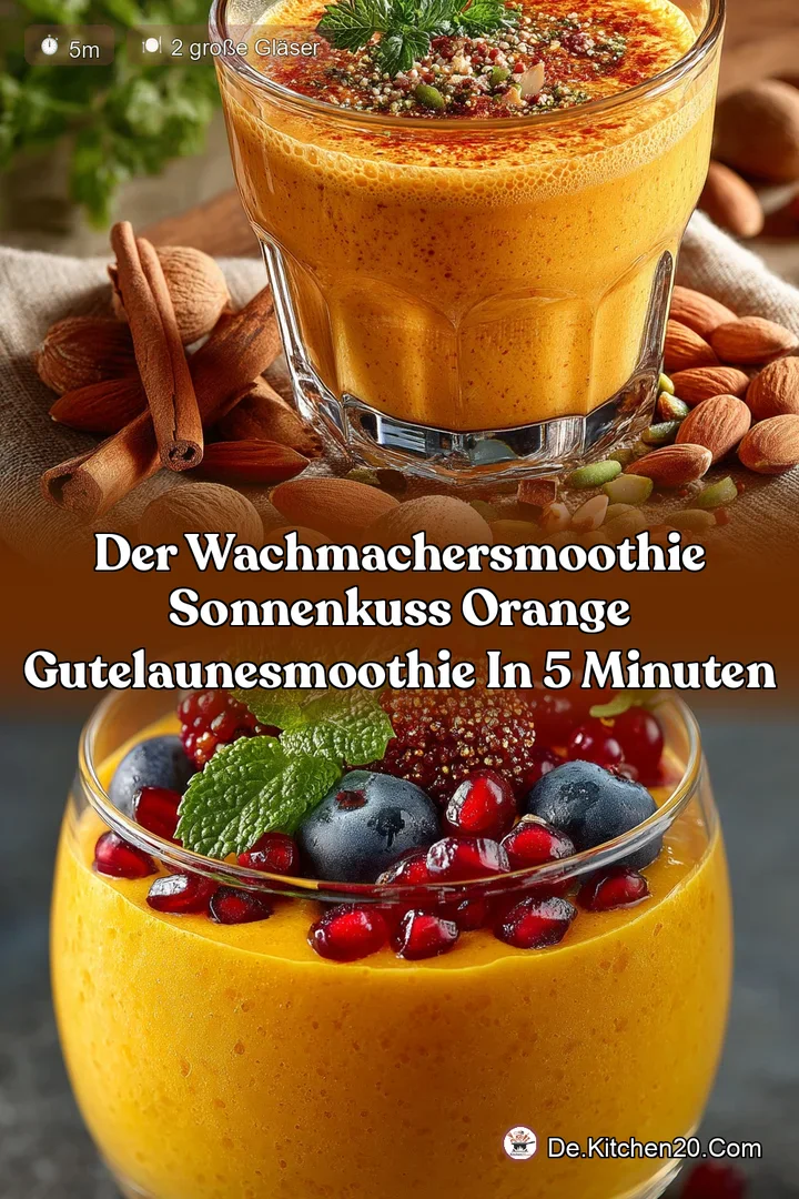 Der WachmacherSmoothie Sonnenkuss Orange GuteLauneSmoothie in 5 Minuten