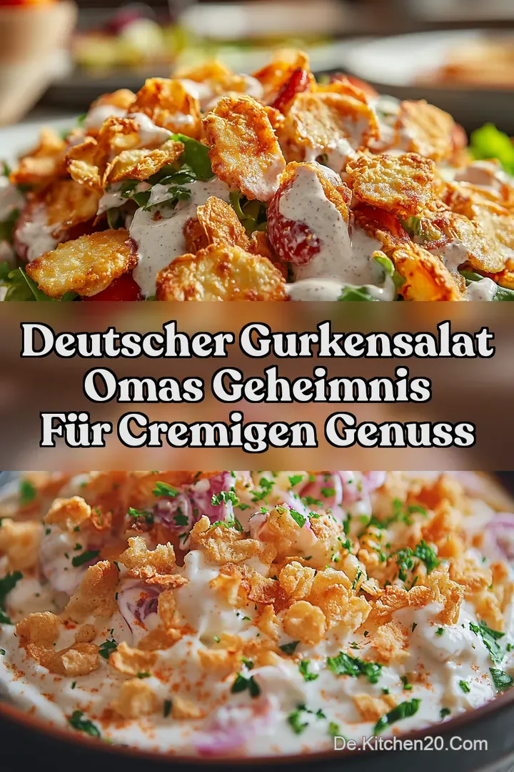 Deutscher Gurkensalat Omas Geheimnis f&uuml;r cremigen Genuss