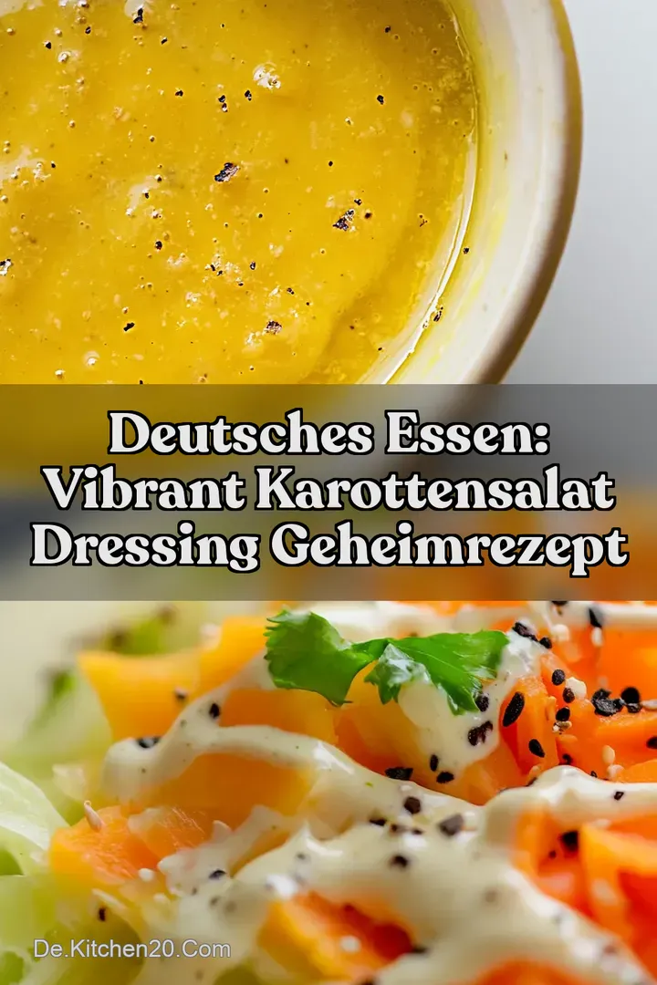 Deutsches Essen: Vibrant Karottensalat Dressing Geheimrezept