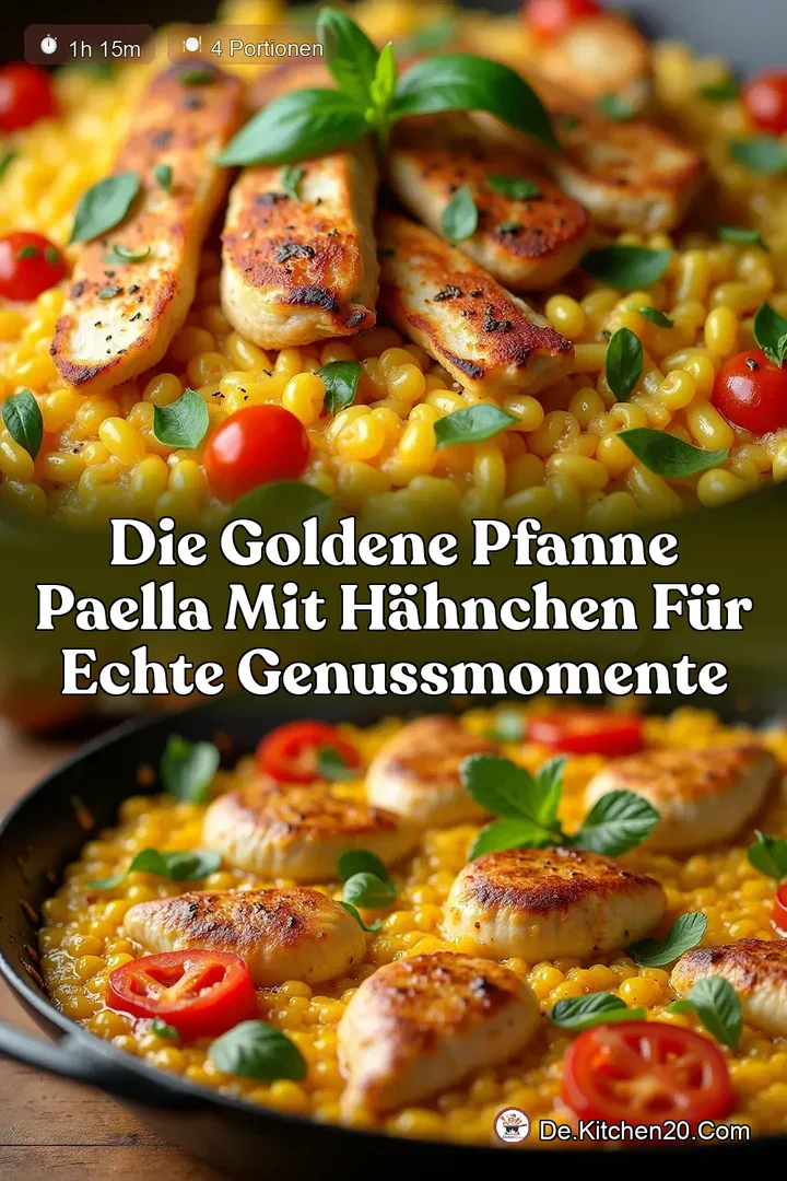 Die Goldene Pfanne Paella mit H&auml;hnchen f&uuml;r echte Genussmomente
