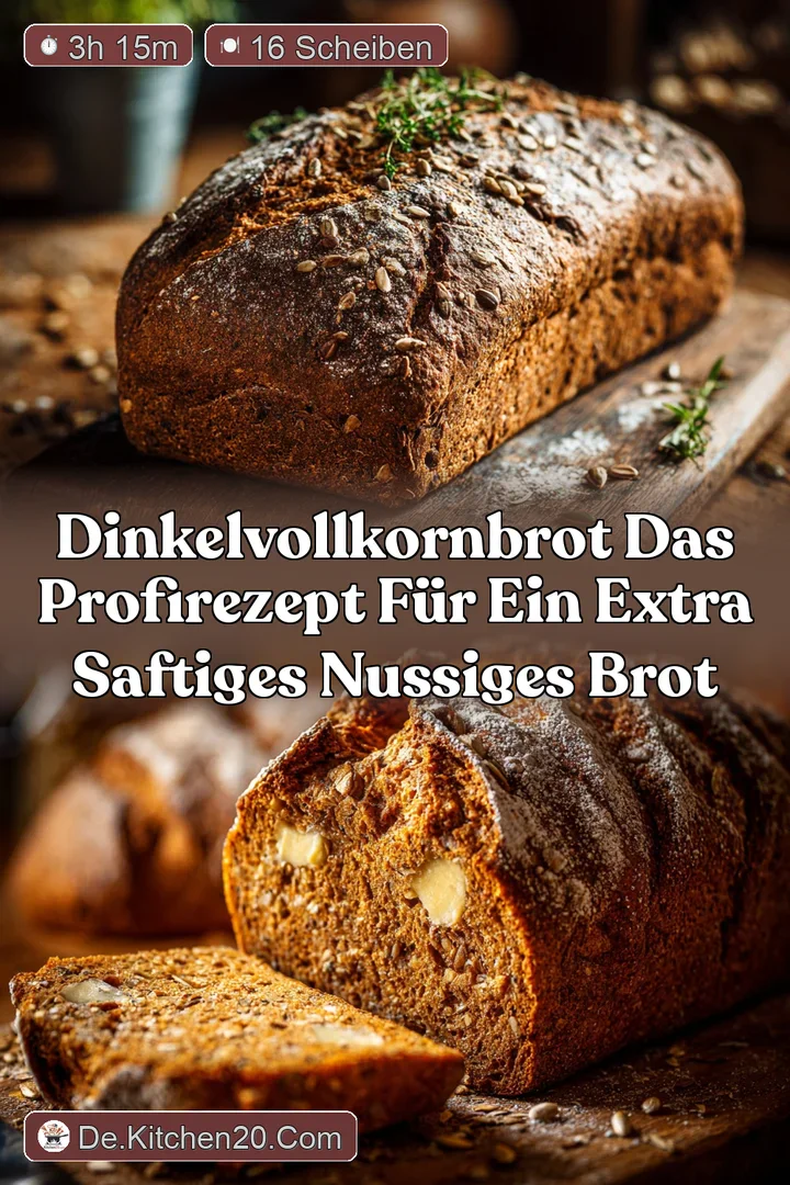DinkelVollkornbrot Das ProfiRezept f&uuml;r ein extra saftiges nussiges Brot