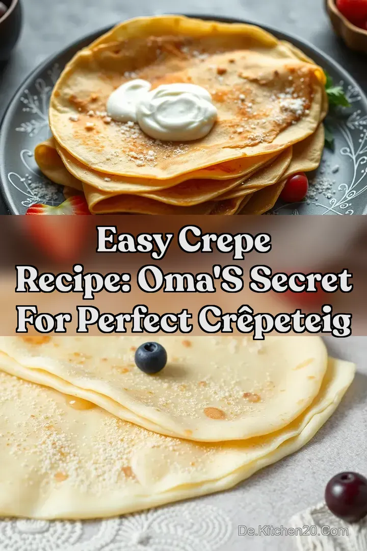 Easy Crepe Recipe: Oma s Secret for Perfect Cr&ecirc;peteig