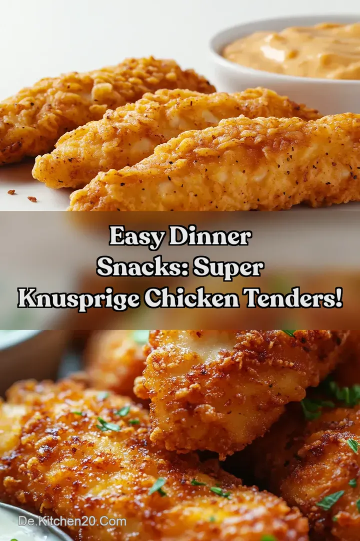 Easy Dinner Snacks: Super Knusprige Chicken Tenders!