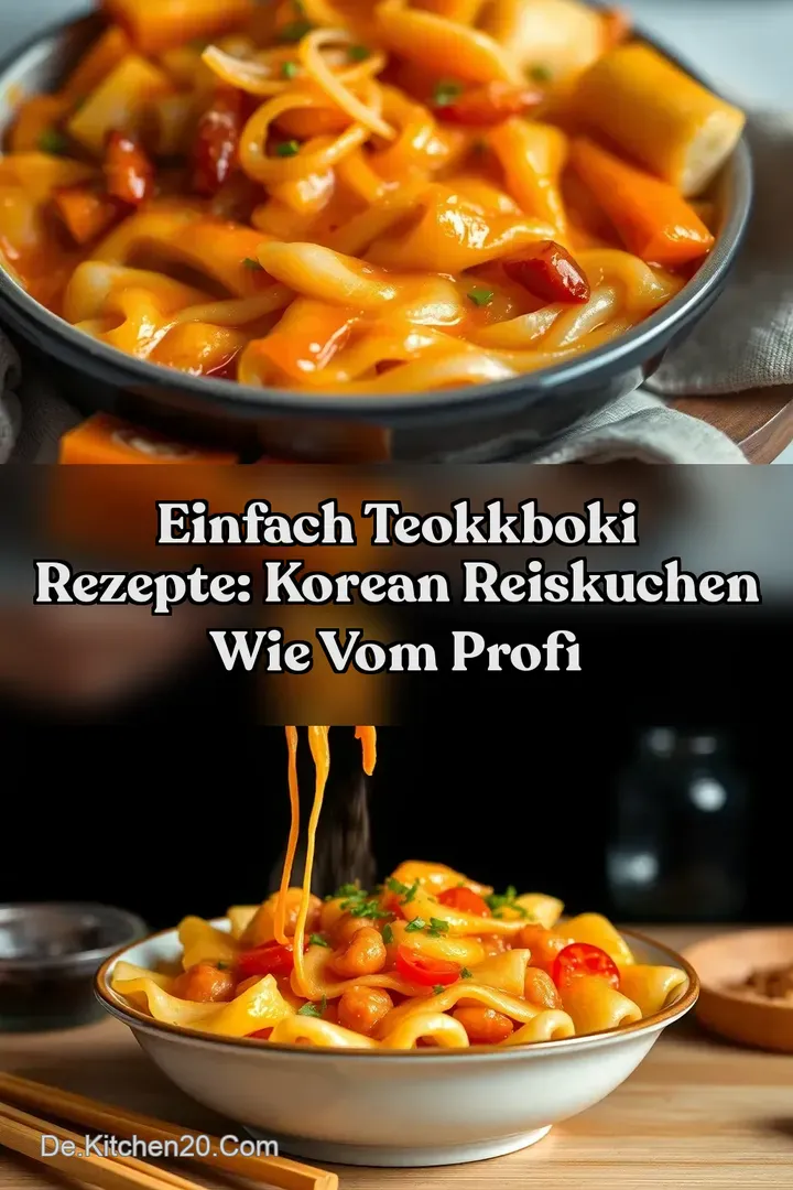 Einfach Teokkboki Rezepte: Korean Reiskuchen wie vom Profi