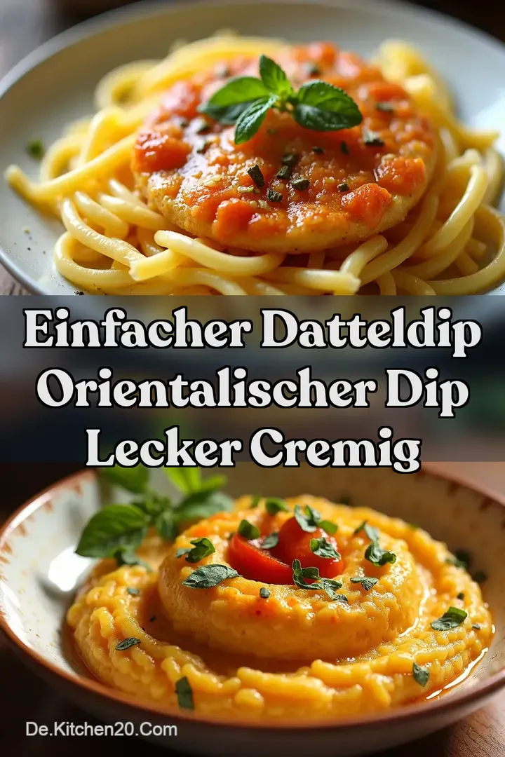 Einfacher Datteldip Orientalischer Dip Lecker Cremig