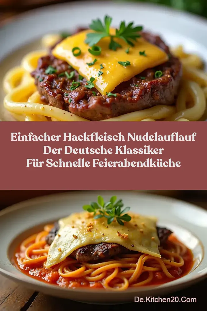 Einfacher Hackfleisch Nudelauflauf Der Deutsche Klassiker f&uuml;r Schnelle Feierabendk&uuml;che