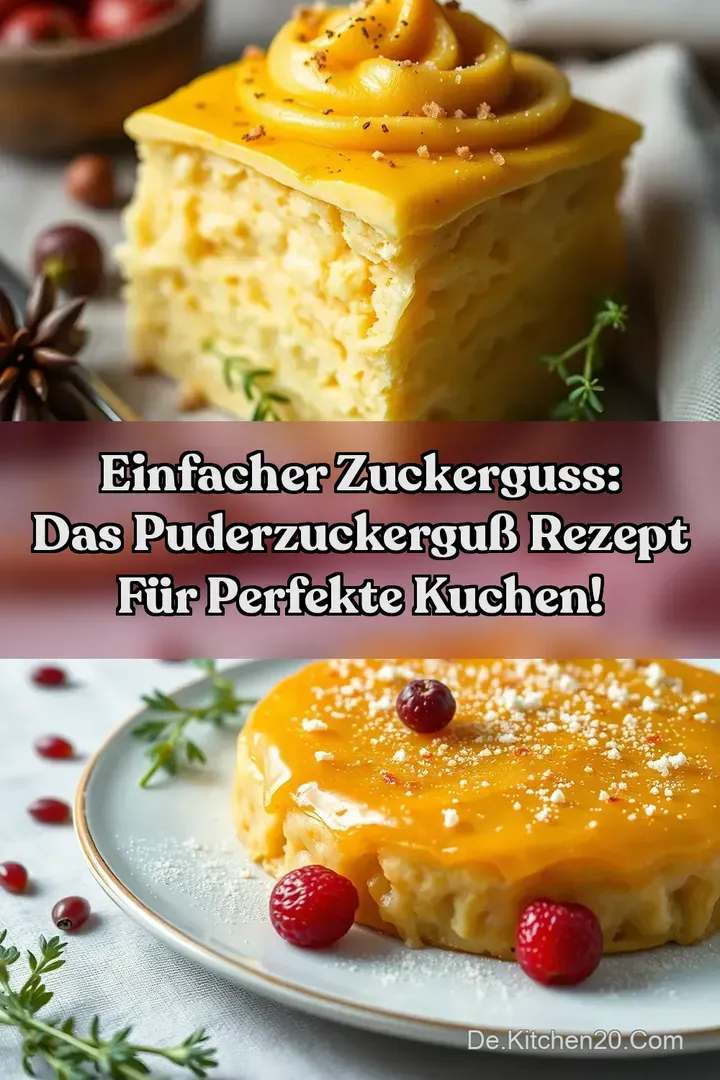 Einfacher Zuckerguss: Das Puderzuckergu&szlig; Rezept f&uuml;r Perfekte Kuchen!