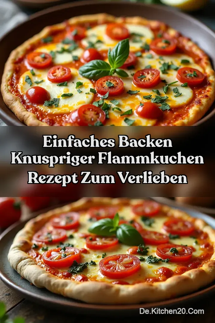 Einfaches Backen Knuspriger FLAMMKUCHEN Rezept zum Verlieben