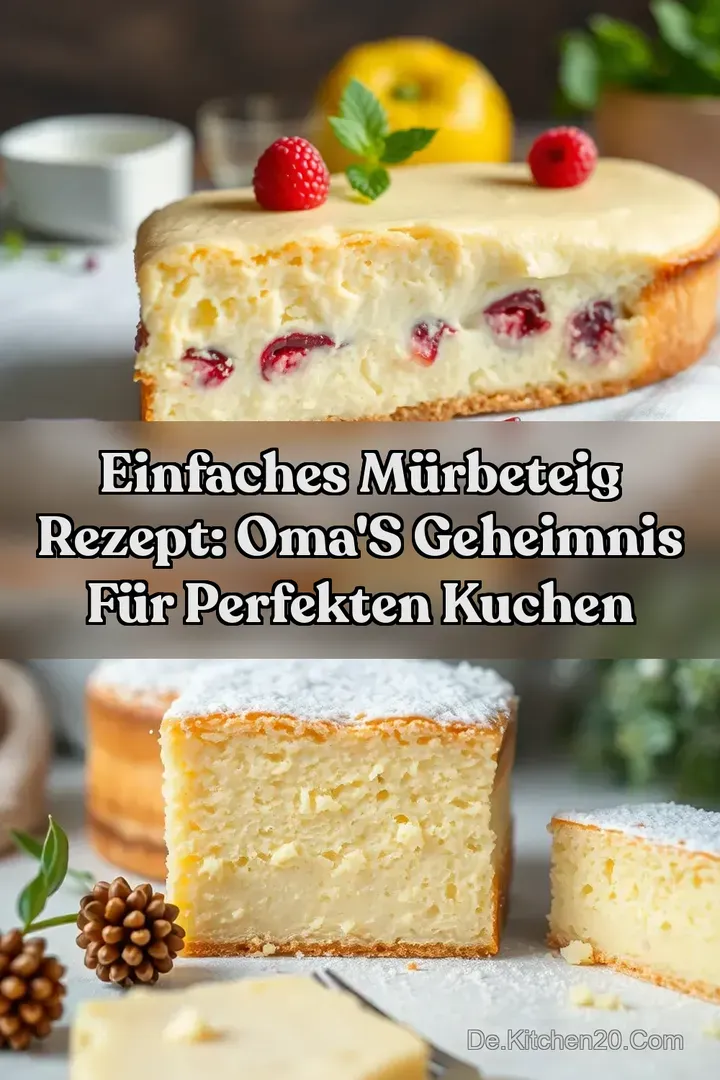Einfaches M&uuml;rbeteig Rezept: Oma s Geheimnis f&uuml;r Perfekten Kuchen