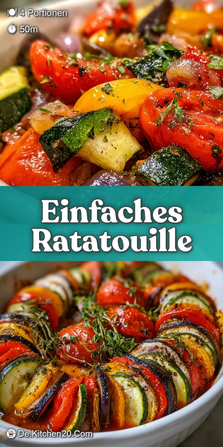 Close-up of ratatouille: juicy eggplant and zucchini glistening in savory tomato sauce. An appetizing glimpse of summer fl...