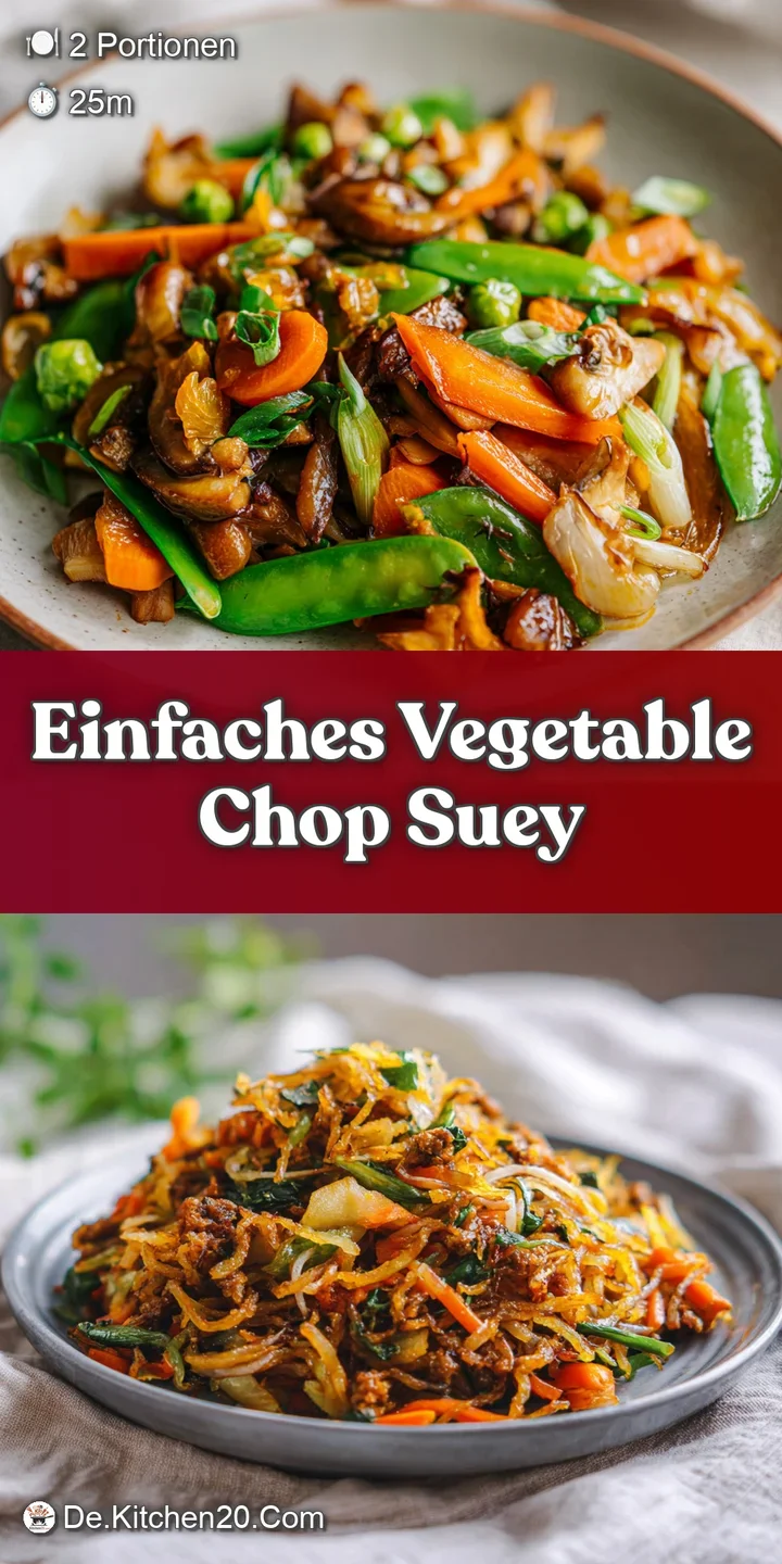 Up-close view of glossy vegetable chop suey: browned cabbage, carrots, and glistening noodles, inviting and full of texture.