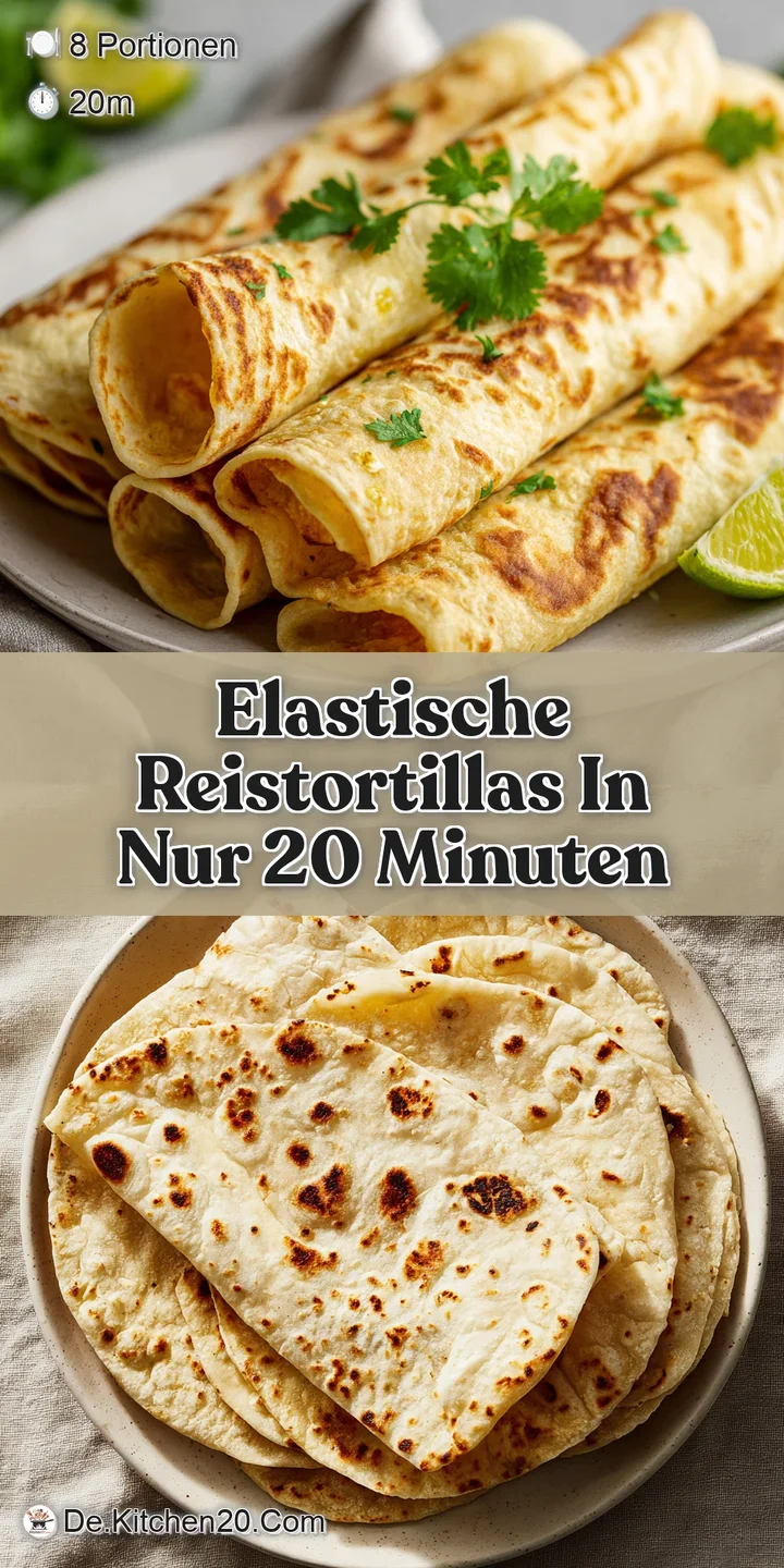 Close-up of a warm, pliable rice tortilla, showing slight bubbling and a soft, inviting texture. Hints of steam suggest fr...