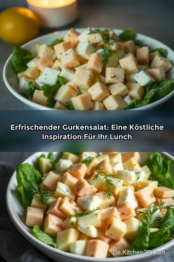 Erfrischender Gurkensalat: Eine k&ouml;stliche Inspiration f&uuml;r Ihr Lunch