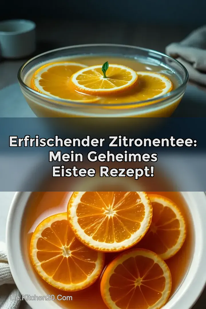 Erfrischender Zitronentee: Mein geheimes Eistee Rezept!