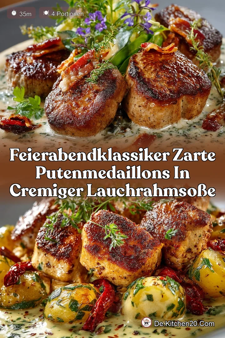 FeierabendKlassiker Zarte Putenmedaillons in cremiger LauchRahmSoße
