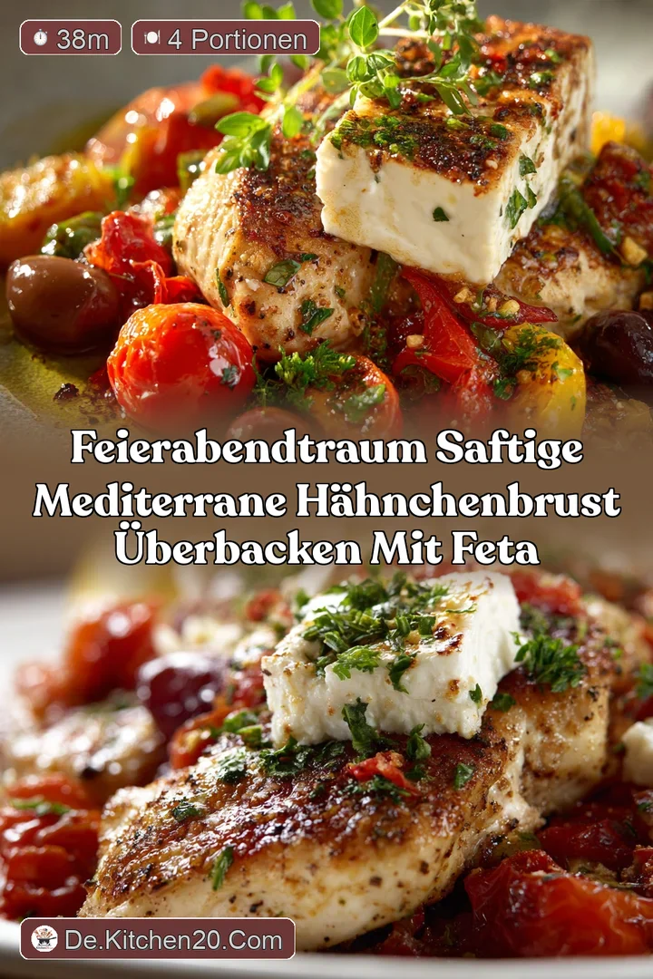 FeierabendTraum Saftige Mediterrane H&auml;hnchenbrust &uuml;berbacken mit Feta