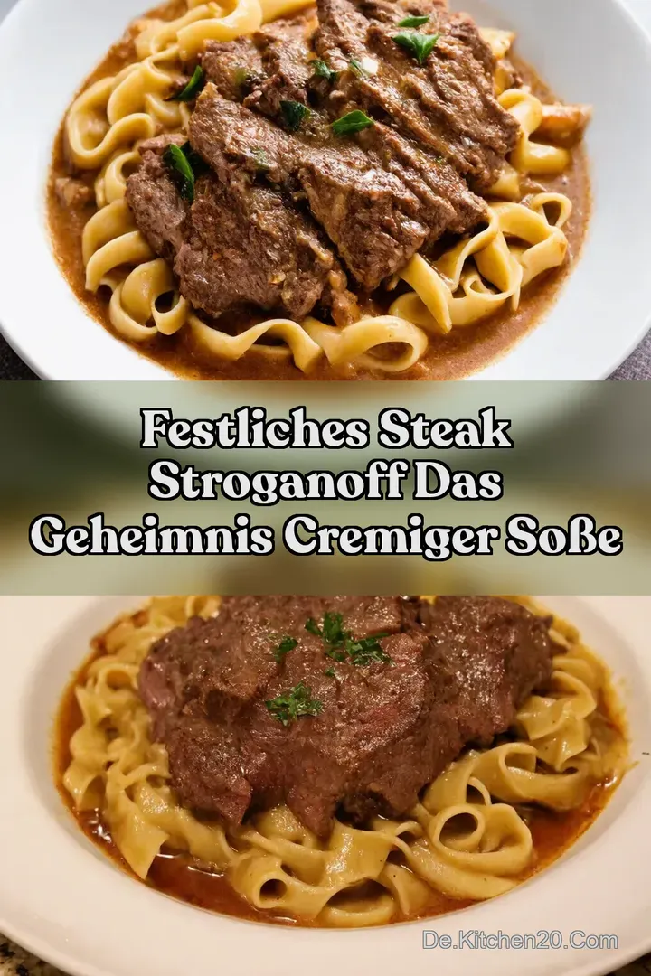 Festliches Steak Stroganoff Das Geheimnis cremiger So&szlig;e