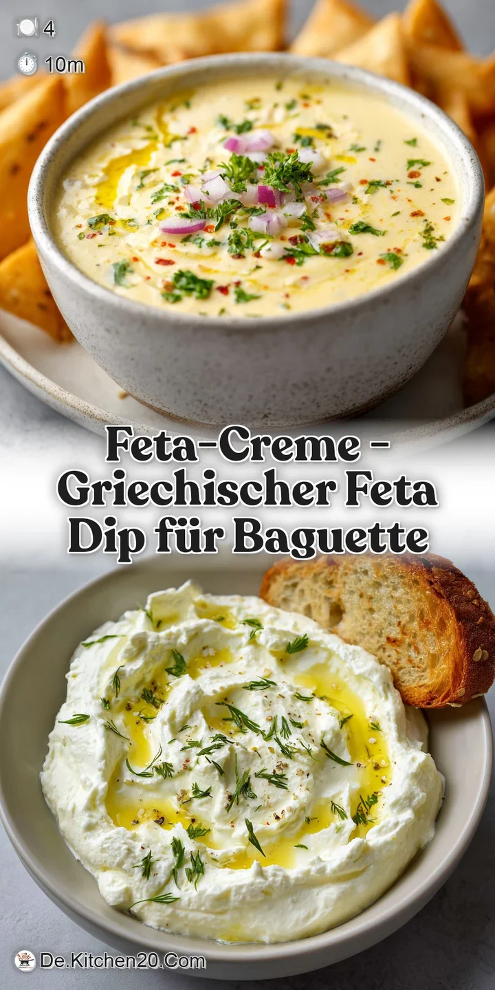 Close-up of velvety feta dip with a glistening sheen, scattered with fresh parsley and olives.